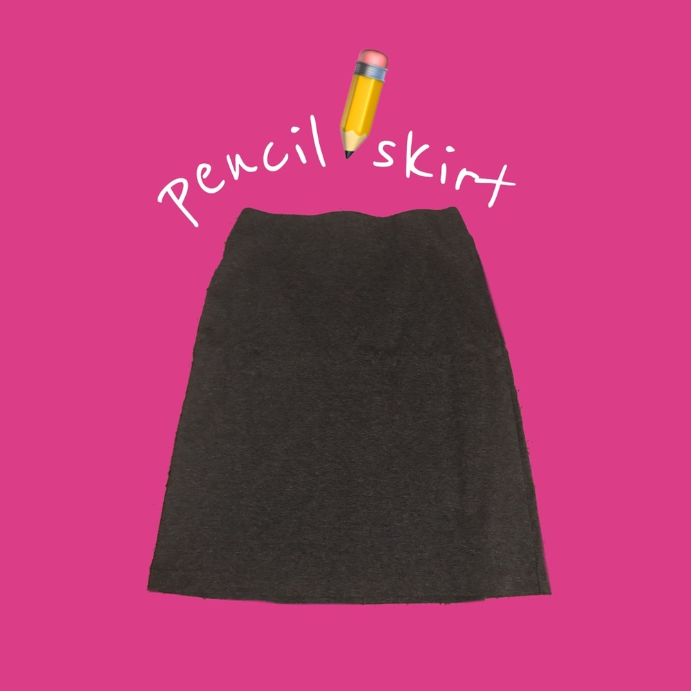 Charcoal Pencil Skirt